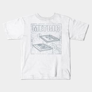 Metric - Technical Drawing Kids T-Shirt